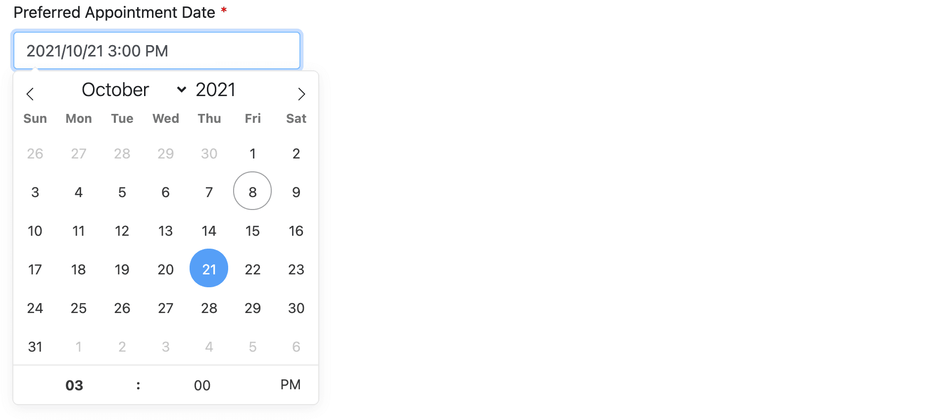 Date & Time field type