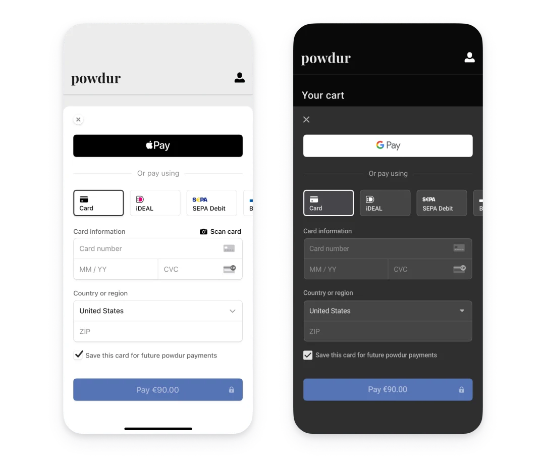 Apple Pay & Google Pay