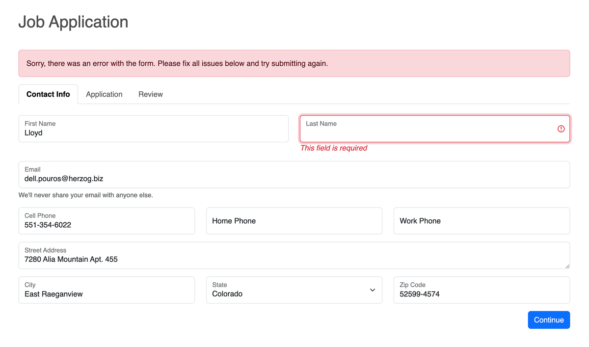 Bootstrap 5 Floating Labels Example