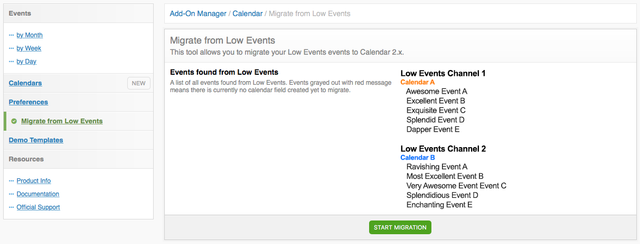 Migrating from Low Events