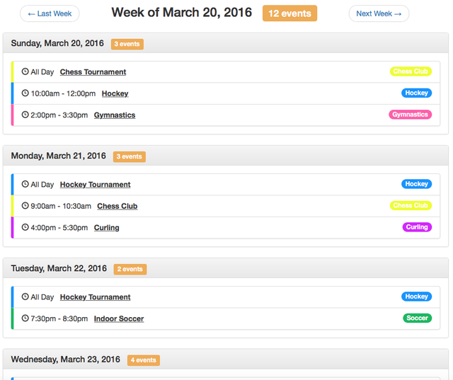 Calendar:Week template tag