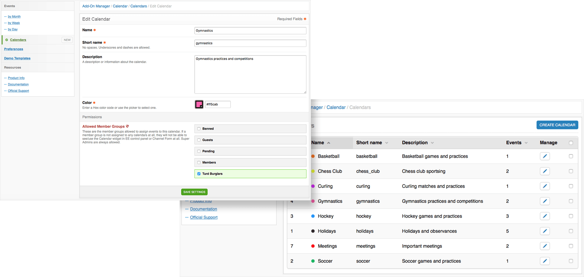 Overview | Calendar 5.x for ExpressionEngine | Solspace