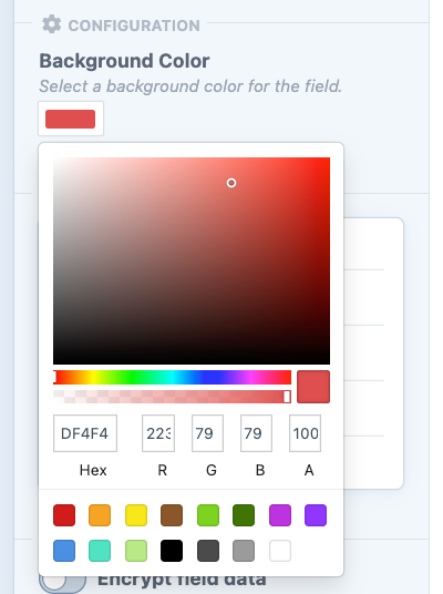 Color Picker Property Editor Preview