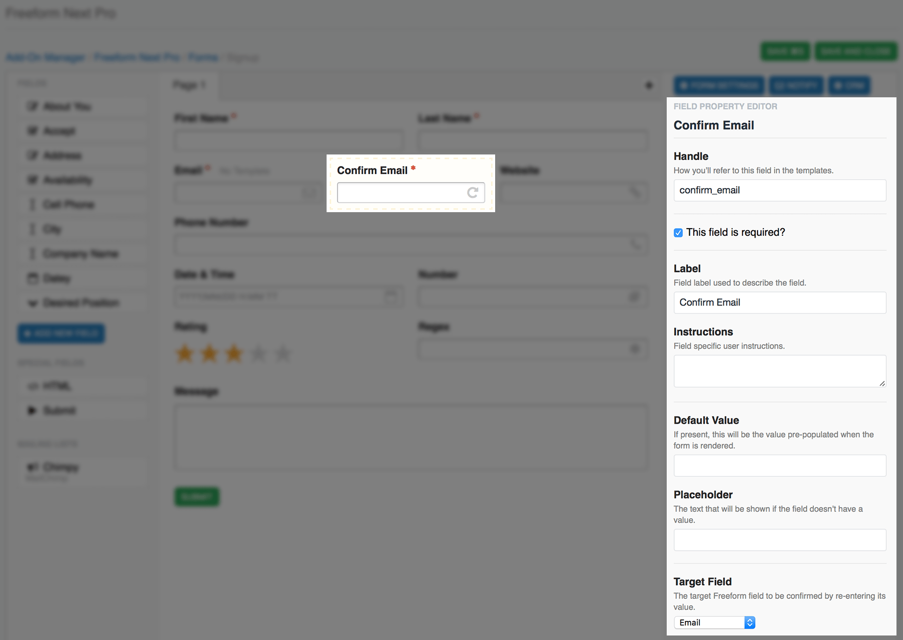 Fields & Field Types - Forms & Fields | Freeform 1.x for ...