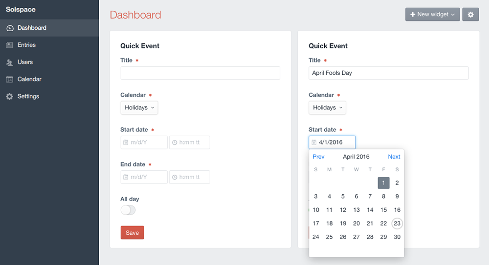 Widgets