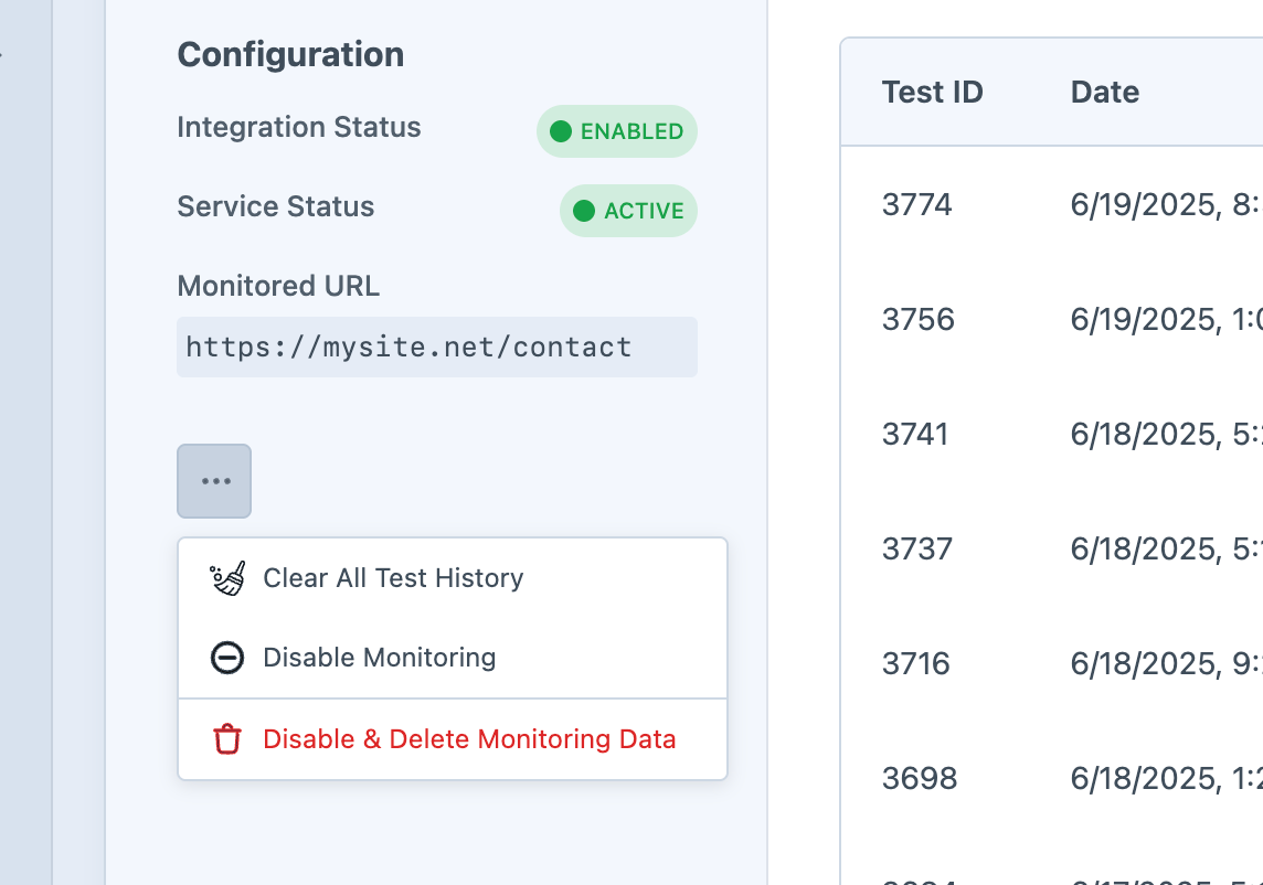 Disable Form Monitor for forms