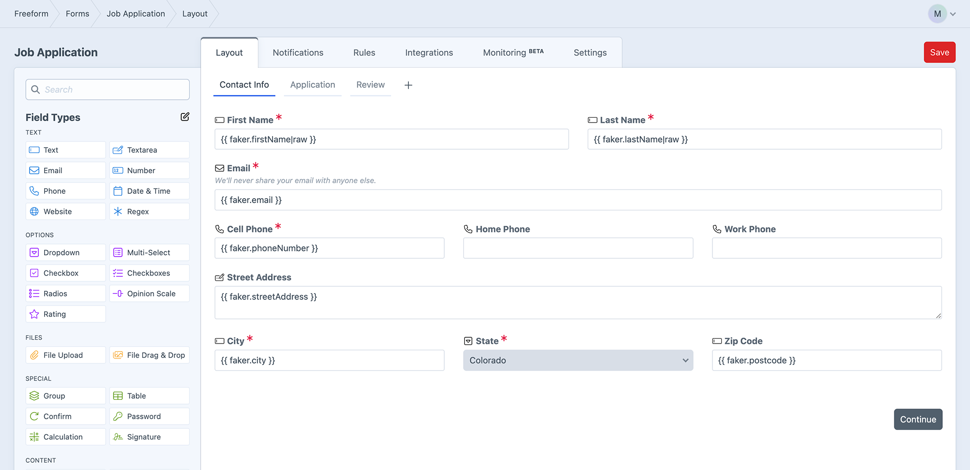 Generate Fake Data - Developer | Freeform 5.x for Craft | Solspace