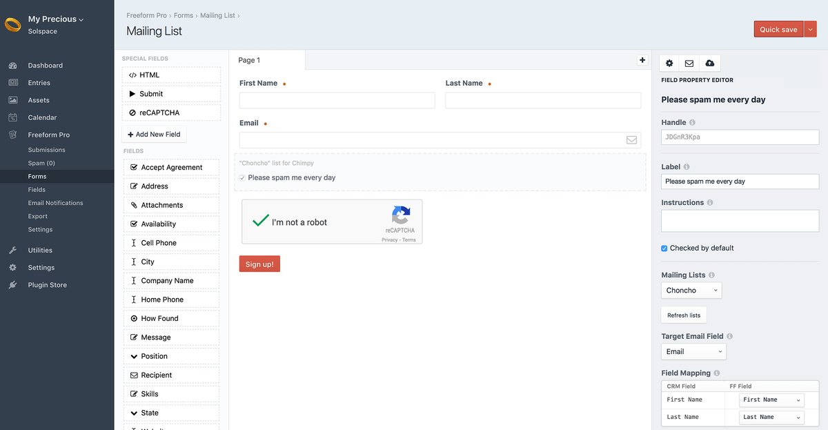 Composer - Mailing List