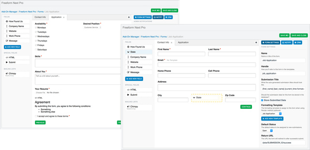 Multi-page Forms