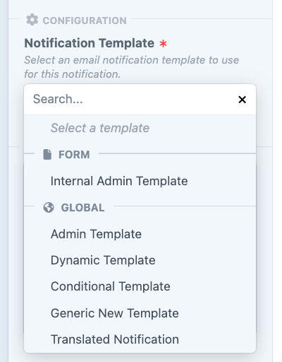 Notification Template Property Editor Preview