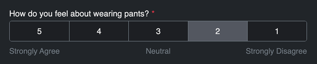 Opinion Scale field type