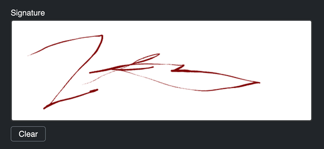 Signature field type