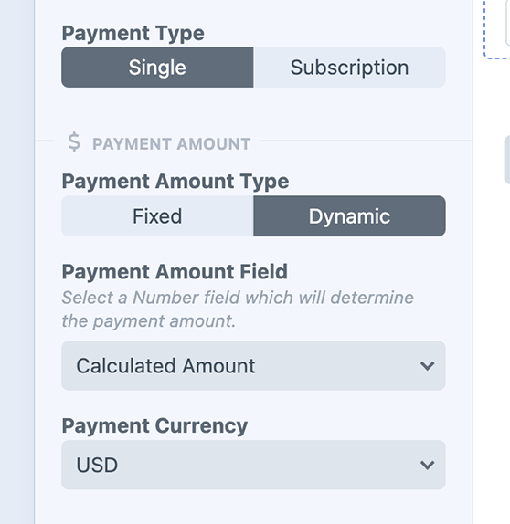 Stripe Payments field for Donation form