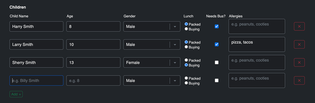 Table field type