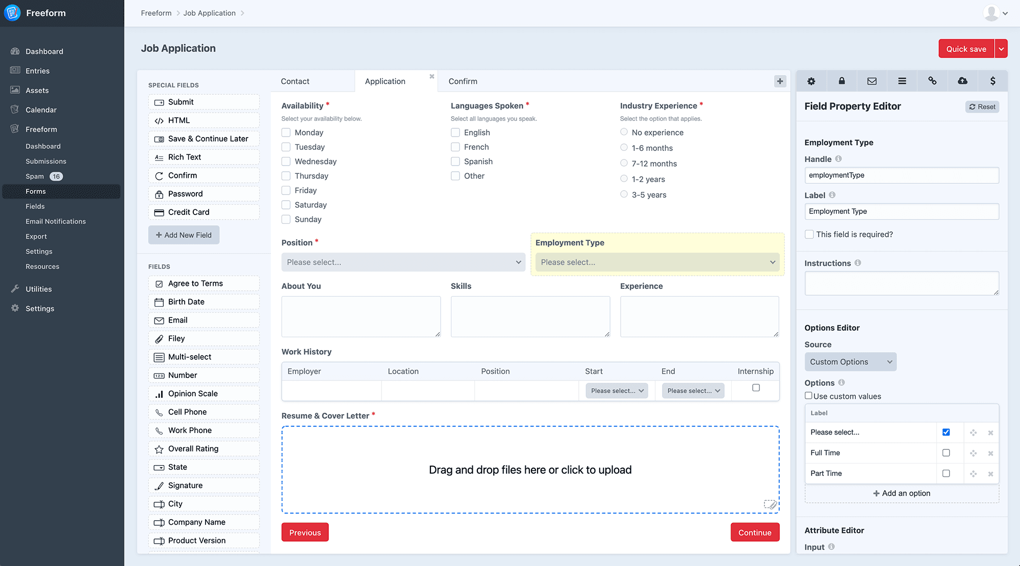 Form Builder - Multi-page