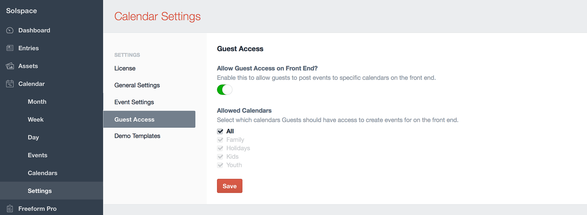 Guest Access Settings