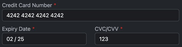 Stripe Payment field Layout Options