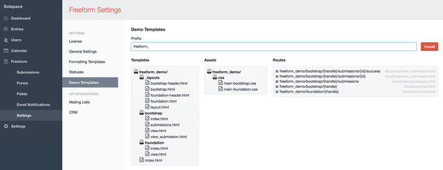 Demo Templates