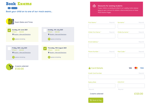 HatchEnd Tuition form