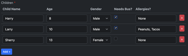 Table field type